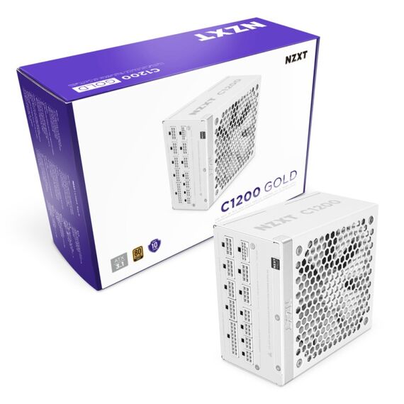 NZXT C1200 Gold ATX 3.1 Netzteil 1200 W 24-pin ATX Weiß, Farbe: Weiß, 10 image