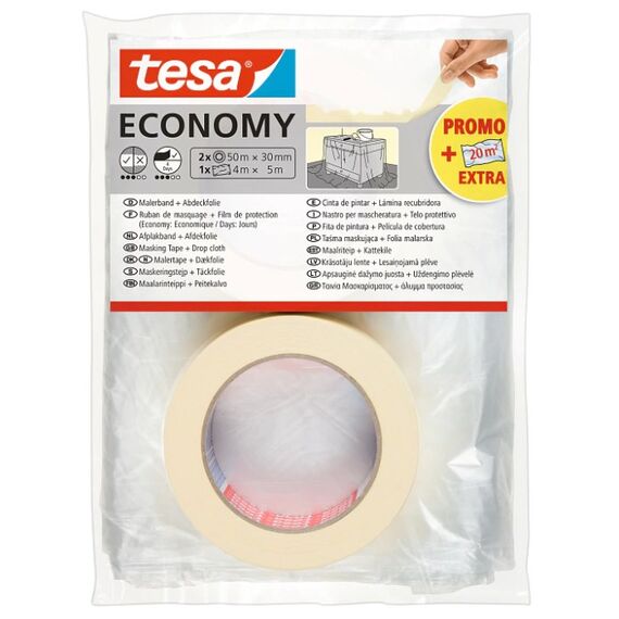 TESA 55421-00000-05 Klebeband Für die Nutzung im Innenbereich geeignet 50 m Beige