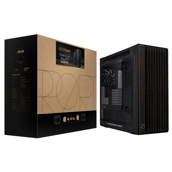 ASUS ProArt PA602 Wood Edition Midi Tower Schwarz, 12 image