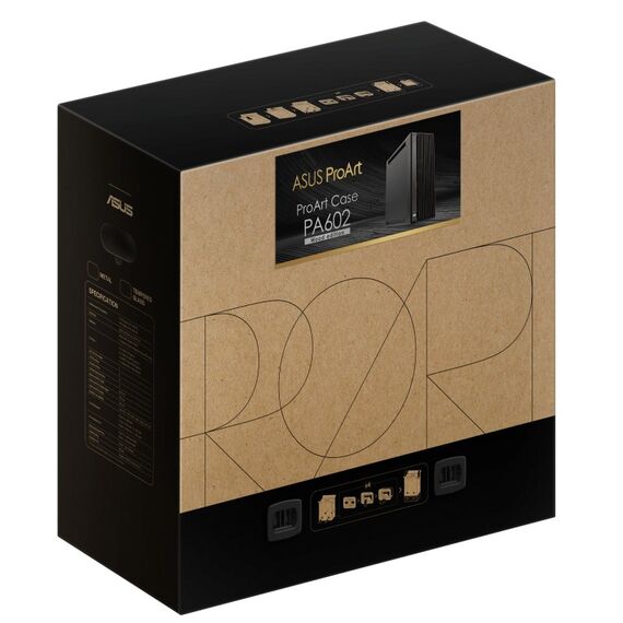 ASUS ProArt PA602 Wood Edition – Metal Panel Midi Tower Schwarz, 10 image