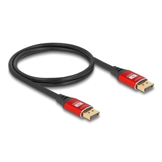 DeLOCK DisplayPort Kabel 8K 60 Hz 3 m rot Metall, Farbe: Schwarz, Rot, Länge: 3 m, 2 image