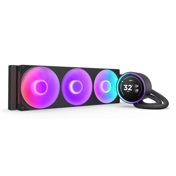 NZXT Kraken Elite 360 RGB Prozessor All-in-One-Flüssigkeitskühler 12 cm Schwarz 1 Stück(e)