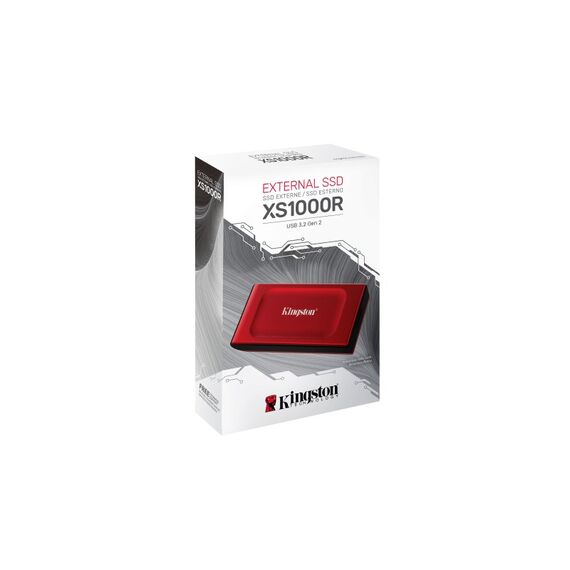 Kingston Technology 1TB Externe SSD XS1000 USB 3.2 Gen 2, Rot, Farbe: Rot, Kapazität: 1 TB, 4 image