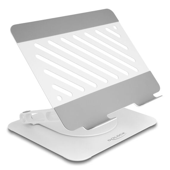 DeLOCK Tablet und Notebook Standhalterung verstellbar Aluminium - 360° drehbar