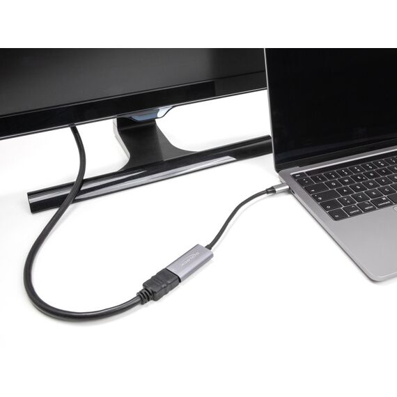 DeLOCK 60021 USB-Grafikadapter 7680 x 4320 Pixel Schwarz, Grau, 2 image