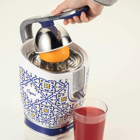 Ariete 0413/0C Elektrische Zitronenpresse 0,6 l 85 W Weiß, Hellblau, Farbe: Weiß, Hellblau, 2 image