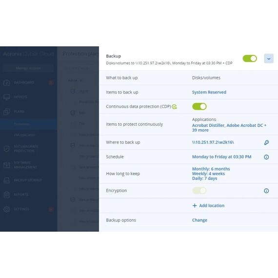 Acronis Cyber Protect Backup Adv M365 Sub 100 Seats 1J Unternehmen 100 Lizenz(en) Lizenz Englisch 1 Jahr(e), 4 image