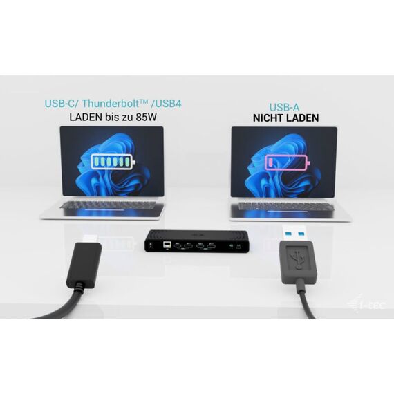 i-tec Universal Dual 4K Display Docking Station + Power Delivery 85W, 7 image