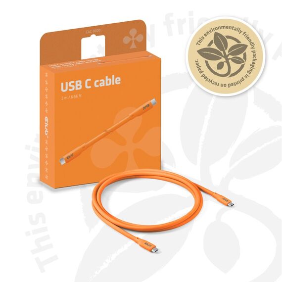 CLUB3D USB C Kabel orange, Farbe: Orange, 7 image