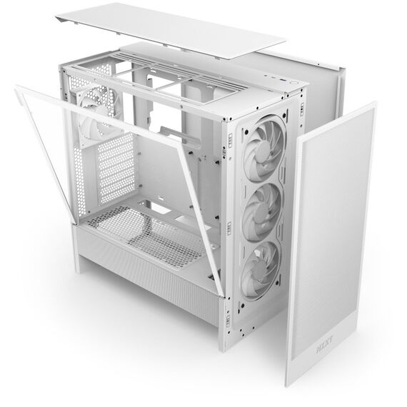 NZXT H5 Flow Midi Tower Weiß, 4 image