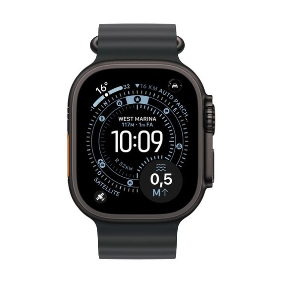 Apple MYPD3ZM/A Intelligentes tragbares Accessoire Band Schwarz Fluor-Elastomer, Titan