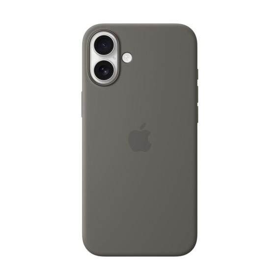 Apple iPhone 16 Plus Silikon Case mit MagSafe – Steingrau, Farbe: Grau, Steinfarbe
