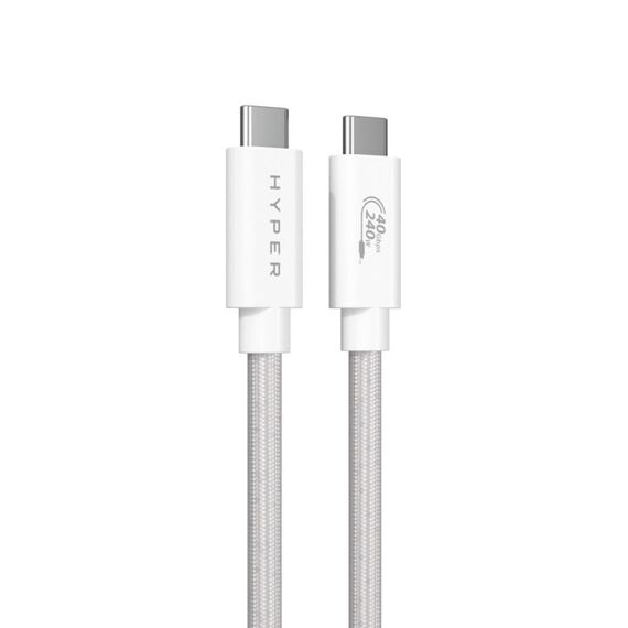 HYPER HyperDrive Next USB Kabel USB4 Gen 3x2 1,2 m USB C 40 Gbit/s 240 W Weiß, Farbe: Weiß, 2 image