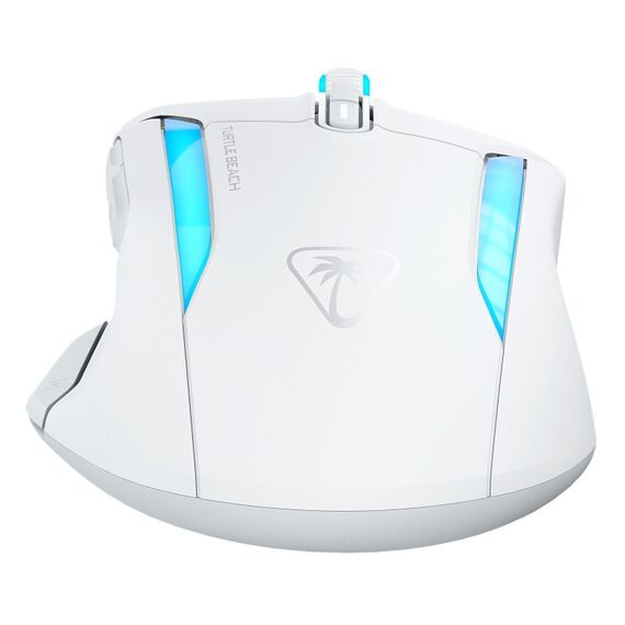 Turtle Beach Kone II Air – Kabellose, ergonomische RGB-Gaming-Maus, 350-Stunden-Akku, optischer 26K DPI Sensor, 21 programmierbare Funktionen, 4D-Free-Spin-Scroll-Rad, Weiß, 4 image