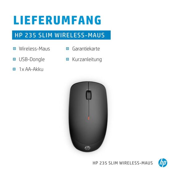 HP 235 Slim Wireless-Maus, 3 image