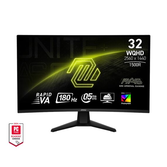 MSI MAG 32CQ6FDE Computerbildschirm 80 cm (31.5") 2560 x 1440 Pixel Wide Quad HD LCD Schwarz