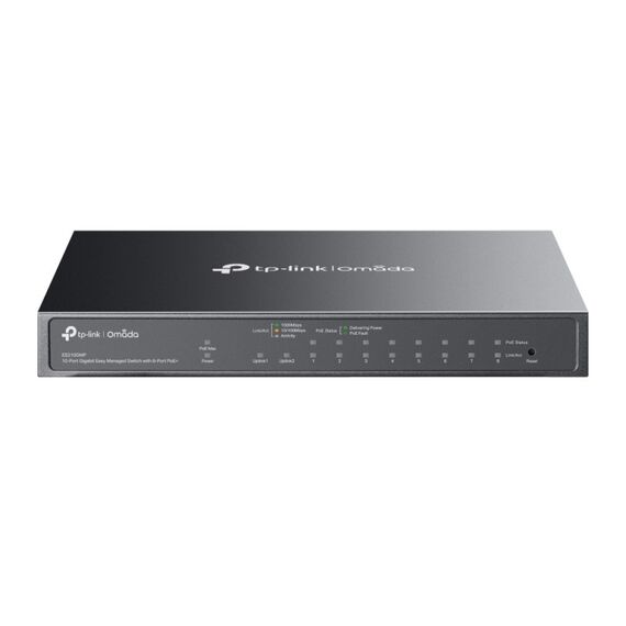 TP-Link Omada ES210GMP Netzwerk-Switch Managed Gigabit Ethernet (10/100/1000) Power over Ethernet (PoE) Schwarz