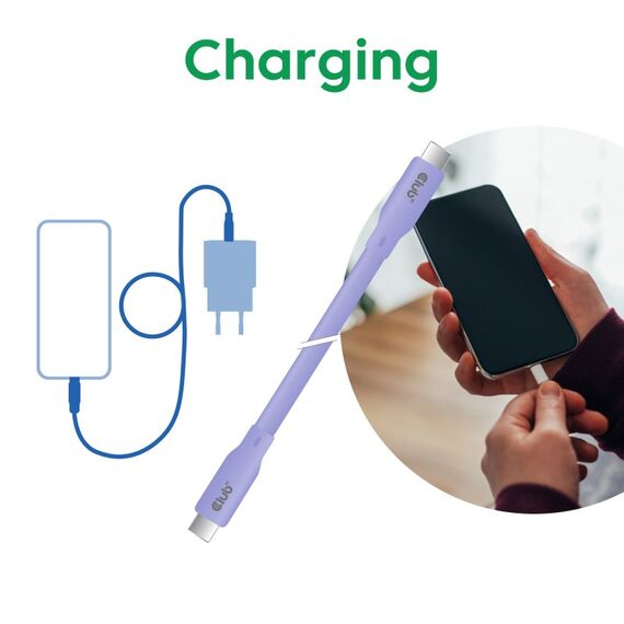 CLUB3D USB C Kabel Lila, 4 image