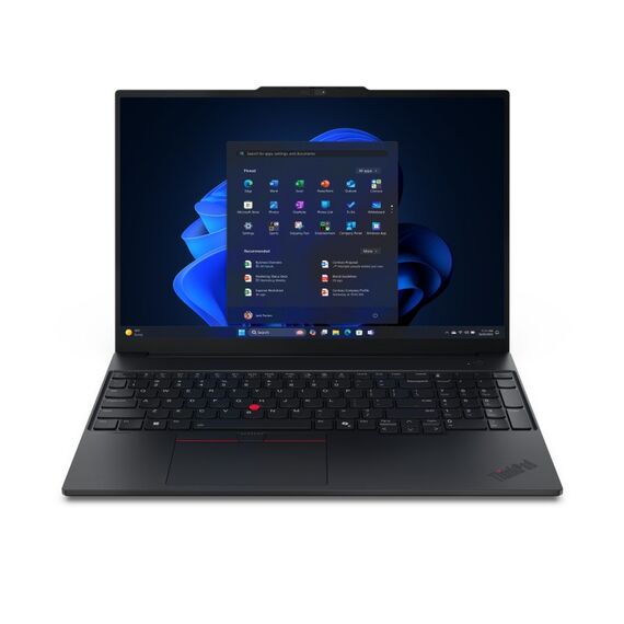 Lenovo ThinkPad E16 Gen 3 (Intel) Copilot+ PC Intel Core Ultra 7 256V Laptop 40,6 cm (16") WUXGA 16 GB LPDDR5x-SDRAM 512 GB SSD Wi-Fi 6E (802.11ax) Windows 11 Pro Schwarz Schweiz