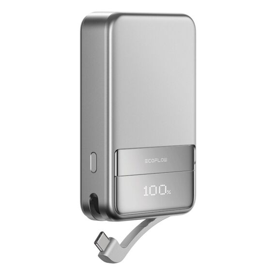 EcoFlow EF-RAPID5000-EU Powerbank Lithium-Ion (Li-Ion) 5000 mAh Kabelloses Aufladen Silber