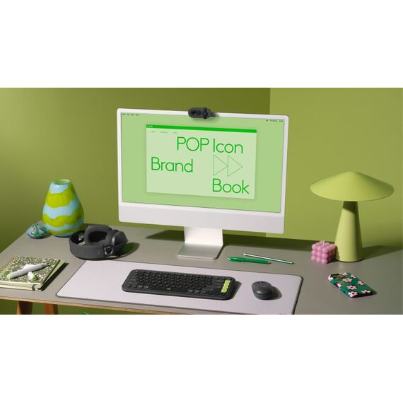 Logitech Pop Icon Combo Tastatur Maus enthalten Universal Bluetooth QWERTZ Schweiz Graphit, 6 image