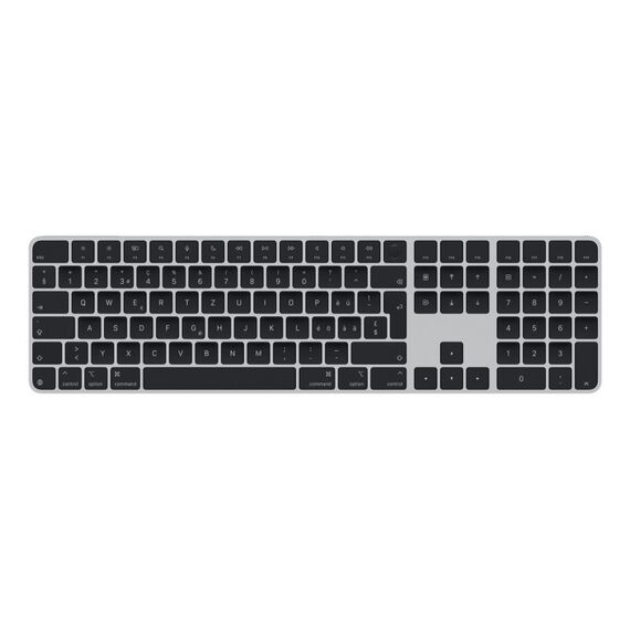 Apple Magic Tastatur Universal USB + Bluetooth QWERTZ Schweiz Schwarz, Farbe: Schwarz