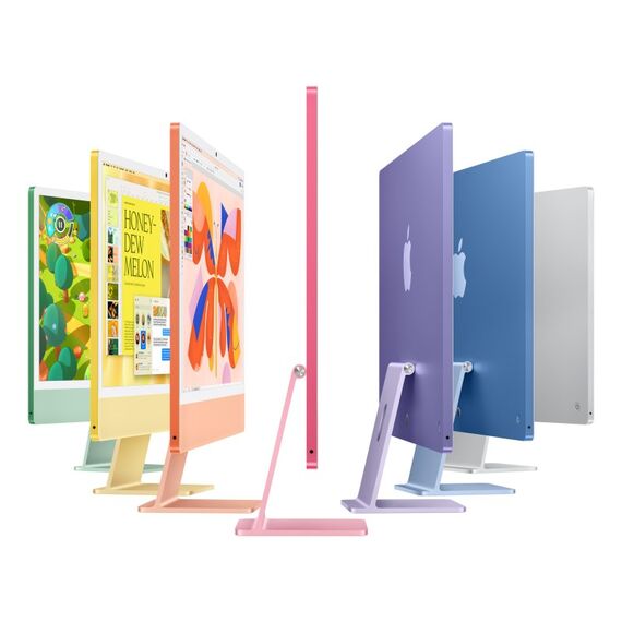 Apple iMac Apple M M4 59,7 cm (23.5") 4480 x 2520 Pixel All-in-One-PC 16 GB 256 GB SSD macOS Sequoia Wi-Fi 6E (802.11ax) Silber, Farbe: Silber, 4 image