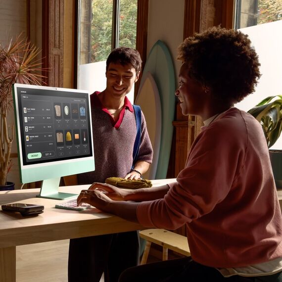 Apple iMac Apple M M4 59,7 cm (23.5") 4480 x 2520 Pixel All-in-One-PC 16 GB 256 GB SSD macOS Sequoia Wi-Fi 6E (802.11ax) Grün, Farbe: Grün, 5 image
