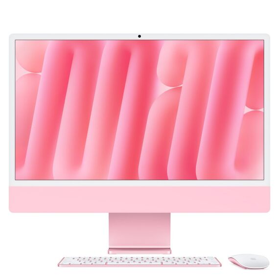 Apple iMac Apple M M4 59,7 cm (23.5") 4480 x 2520 Pixel All-in-One-PC 16 GB 512 GB SSD macOS Sequoia Wi-Fi 6E (802.11ax) Pink, Farbe: Pink, Kapazität: 512 GB, Arbeitsspeicher: 16 GB