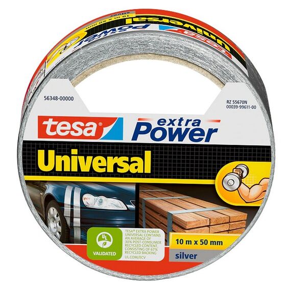 TESA 56348-00000-15 Klebeband Für die Nutzung im Innenbereich geeignet Für die Nutzung im Außenbereich geeignet 10 m Silber, Länge: 10 m