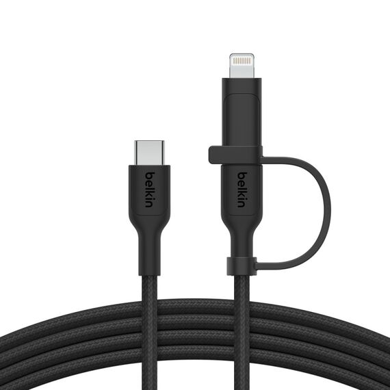 Belkin BoostCharge Pro USB Kabel USB 2.0 1,5 m USB C USB C/Lightning 0,48 Gbit/s 60 W Schwarz, 3 image