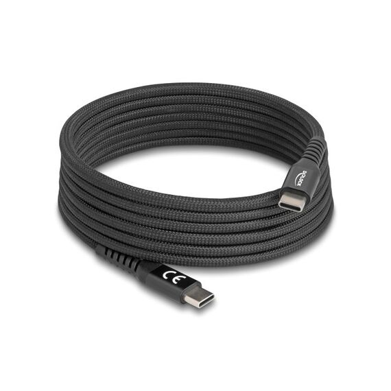 DeLOCK 81120 USB Kabel USB 2.0 2 m USB C 0,48 Gbit/s 60 W Schwarz, Farbe: Schwarz, Länge: 2 m
