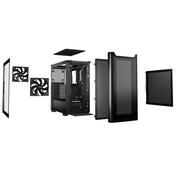 be quiet! PURE BASE 501 Airflow Window Black Midi Tower Schwarz, 3 image