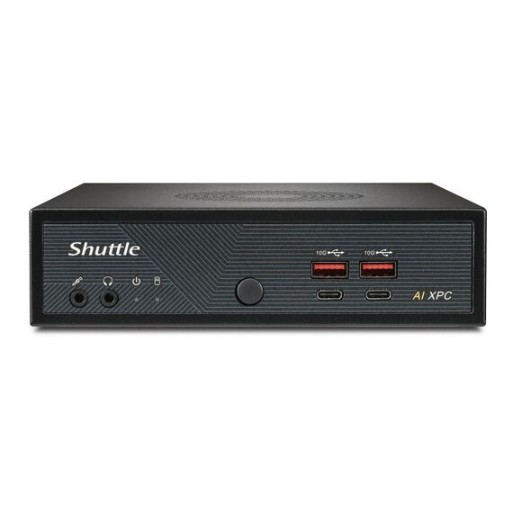 Shuttle Slim AI PC DN11H9 Intel Core Ultra 9 185H, Intel Arc graphics, 2xHDMI, 2x DP, 4x 2.5Gbit LAN, VESA, 24/7 Dauerbetrieb