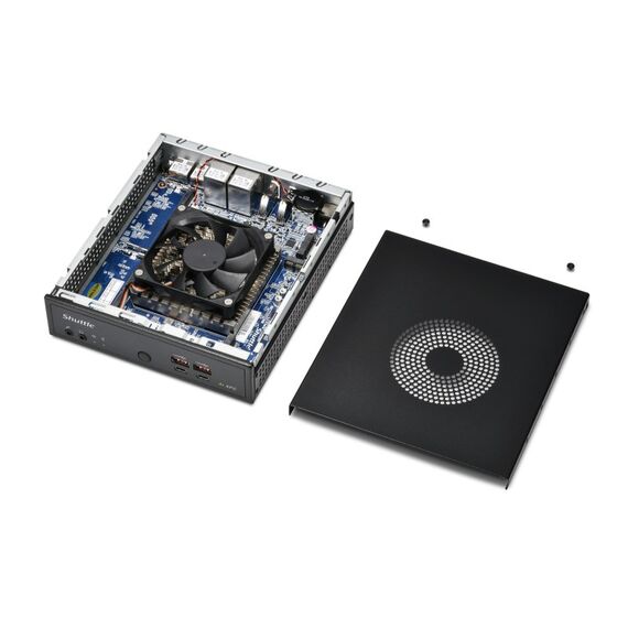 Shuttle Slim AI PC DN11H9 Intel Core Ultra 9 185H, Intel Arc graphics, 2xHDMI, 2x DP, 4x 2.5Gbit LAN, VESA, 24/7 Dauerbetrieb, 5 image