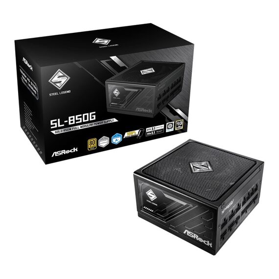 Asrock SL-850G Steel Legend Netzteil 850 W 20+4 pin ATX ATX Schwarz