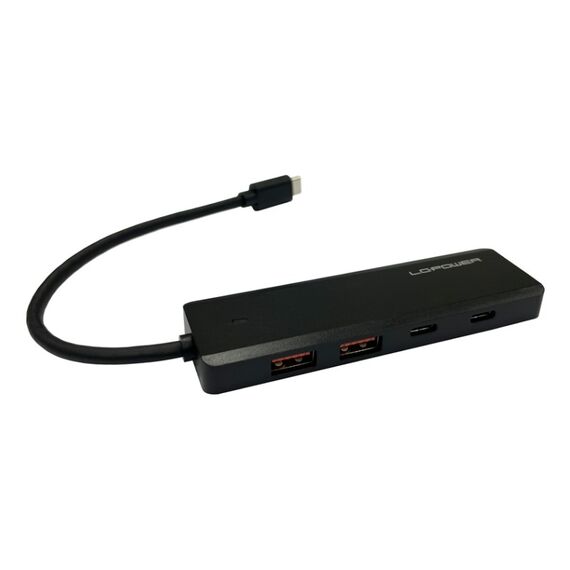LC-Power LC-HUB-U3-4-C Schnittstellen-Hub USB 3.2 Gen 2 (3.1 Gen 2) Type-A 10000 Mbit/s Schwarz, 2 image