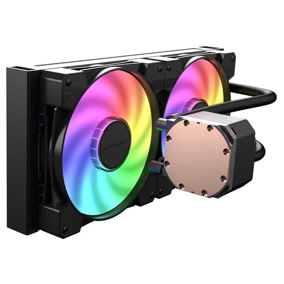 LC-Power LC-CC-280-B-ARGB Computerkühlsystem Prozessor All-in-One-Flüssigkeitskühler 14 cm Schwarz, 4 image