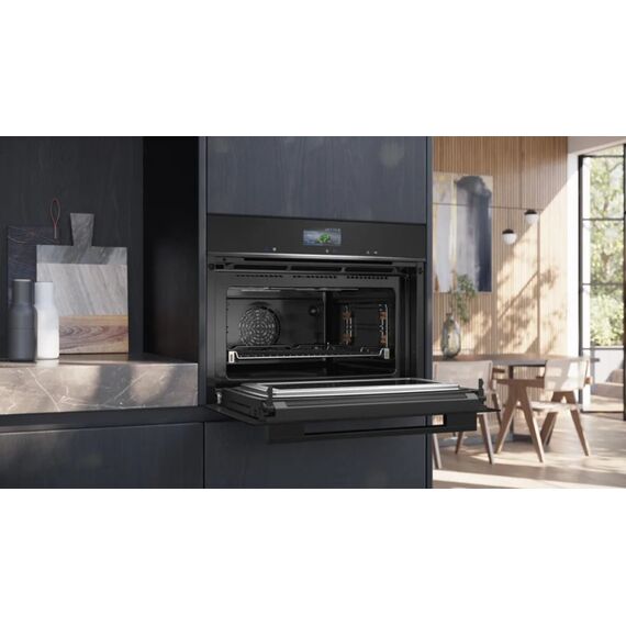 Siemens iQ700 CM776GKB1 Backofen 45 l 900 W Schwarz, Edelstahl, 3 image