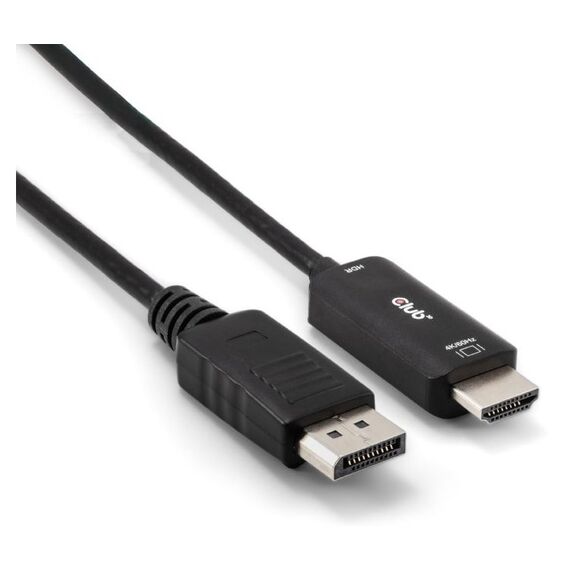 CLUB3D CAC-1083 DisplayPort-Kabel 2 m HDMI Typ D (Mikrofon) Schwarz