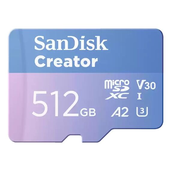 SanDisk Creator 512 GB MicroSDXC UHS-I Klasse 10