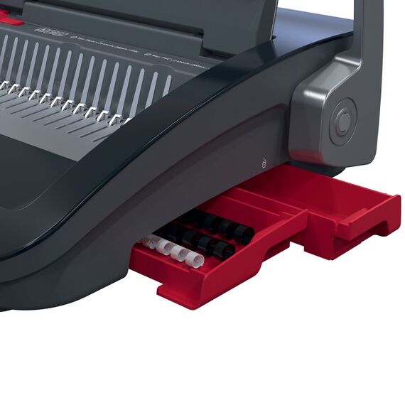 GBC CombBind CB25 Kamm-Bindegerät 390 Blätter Schwarz, Rot, 6 image
