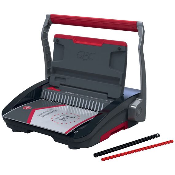 GBC CombBind CB25 Kamm-Bindegerät 390 Blätter Schwarz, Rot, 8 image