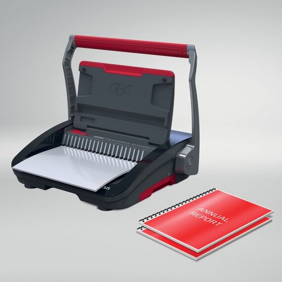 GBC CombBind CB25 Kamm-Bindegerät 390 Blätter Schwarz, Rot, 9 image
