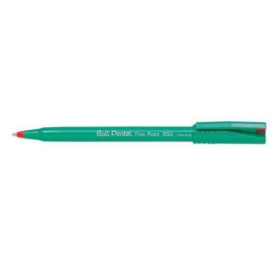 Pentel Fine Point R50 Rot Stick-Kugelschreiber Fein 12 Stück(e)