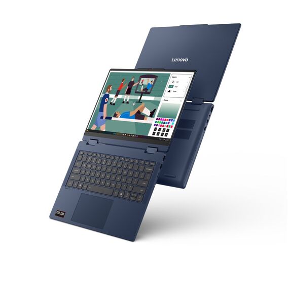 Lenovo IdeaPad 5 2-in-1 14AGP11 Copilot+ PC AMD Ryzen AI 7 445 Hybrid (2-in-1) 35,6 cm (14") Touchscreen WUXGA 16 GB DDR5-SDRAM 1 TB SSD Wi-Fi 6 (802.11ax) Windows 11 Home Blau Schweiz, 7 image