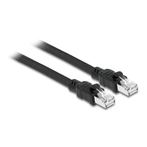 DeLOCK Netzwerkkabel RJ45 Cat.6A F/UTP mit innerem Metallmantel 0,5 m, Länge: 0,5 m