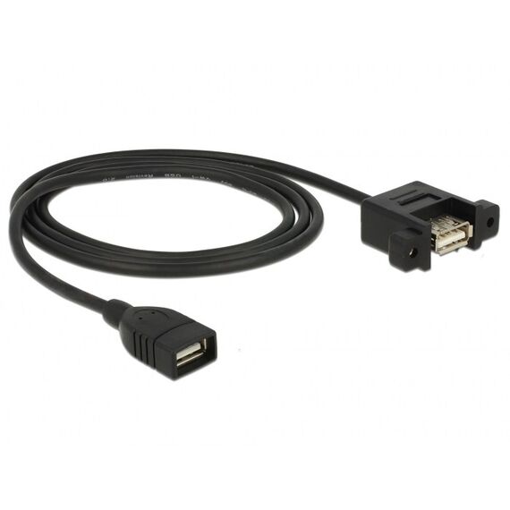 DeLOCK 85460 USB Kabel USB 2.0 1 m USB A 0,48 Gbit/s Schwarz