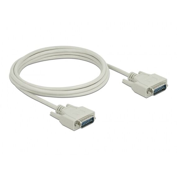 DeLOCK Serielles Kabel D-Sub15 Stecker zu Stecker 3 m