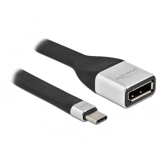 DeLOCK FPC Flachbandkabel USB Type-C zu DisplayPort (DP Alt Mode) 4K 60 Hz 14 cm